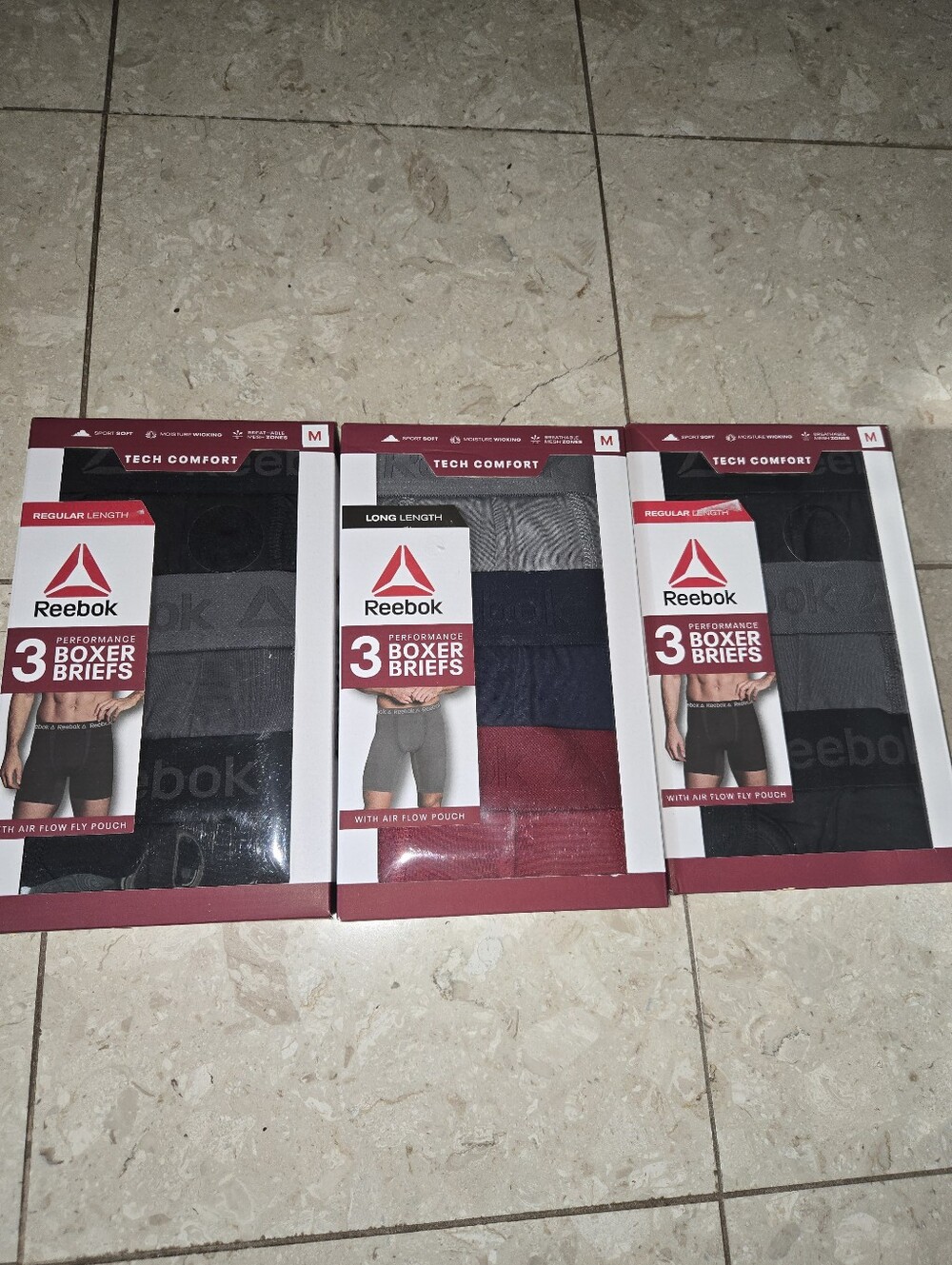 NWT Men's Reebok Performance Boxer Briefs - Medium